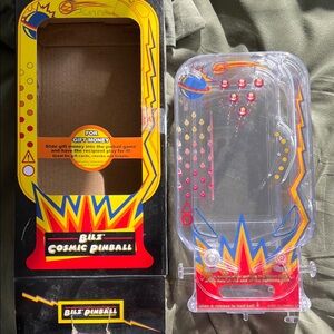 Cosmic Pinball Game - Clear and Red